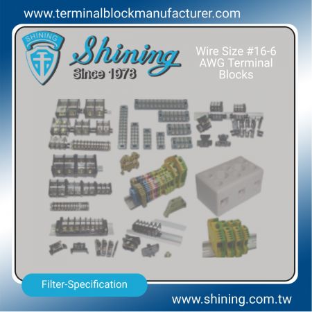 #16-6 AWG Terminal Blocks - #16-6 AWG Terminal Blocks|Solid State Relay|Fuse Holder|Insulators -SHINING E&E